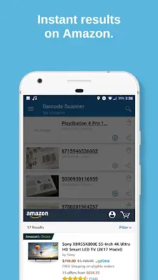 Barcode Scanner for Amazon android App screenshot 1